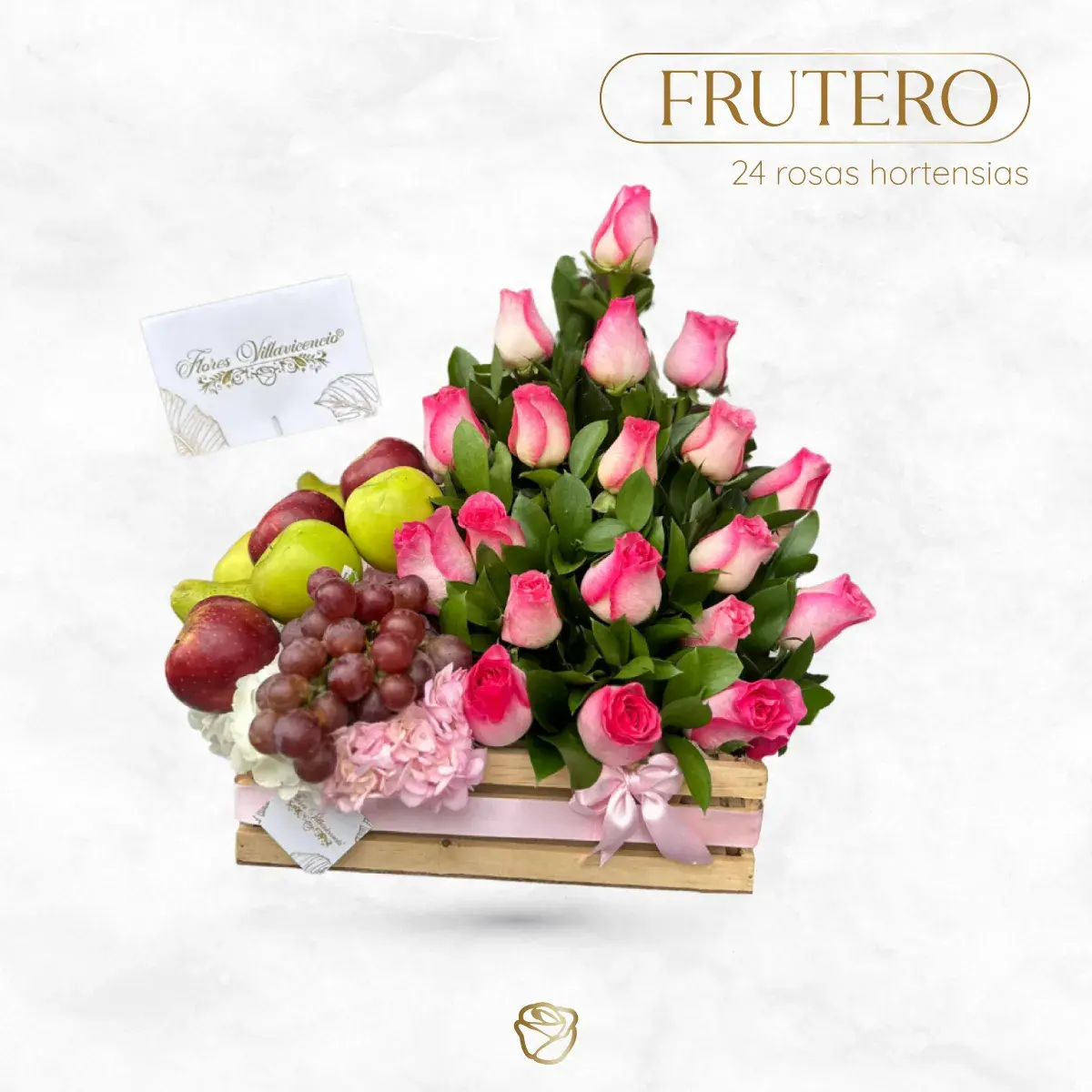 Frutero Rosas y Hortensias