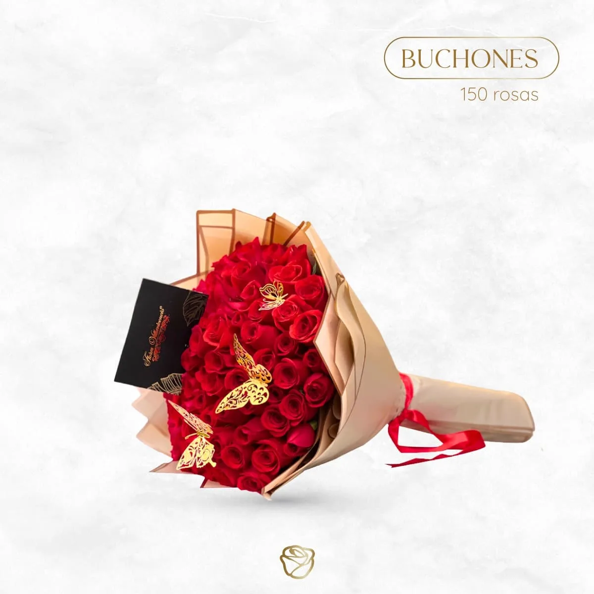 Buchón de 150 Rosas | Flores Villavicencio
