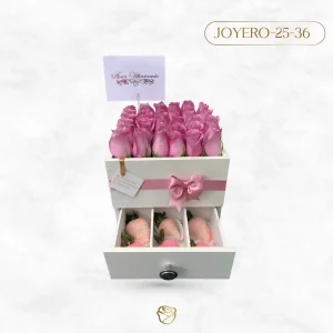 Caja Joyero Rosas | 25 a 36 Unidades | Mediano