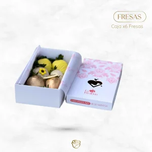 Caja 6 Fresas Achocolatadas