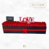 Caja Rectangular Rosas | Letra Love Iluminada | Grande